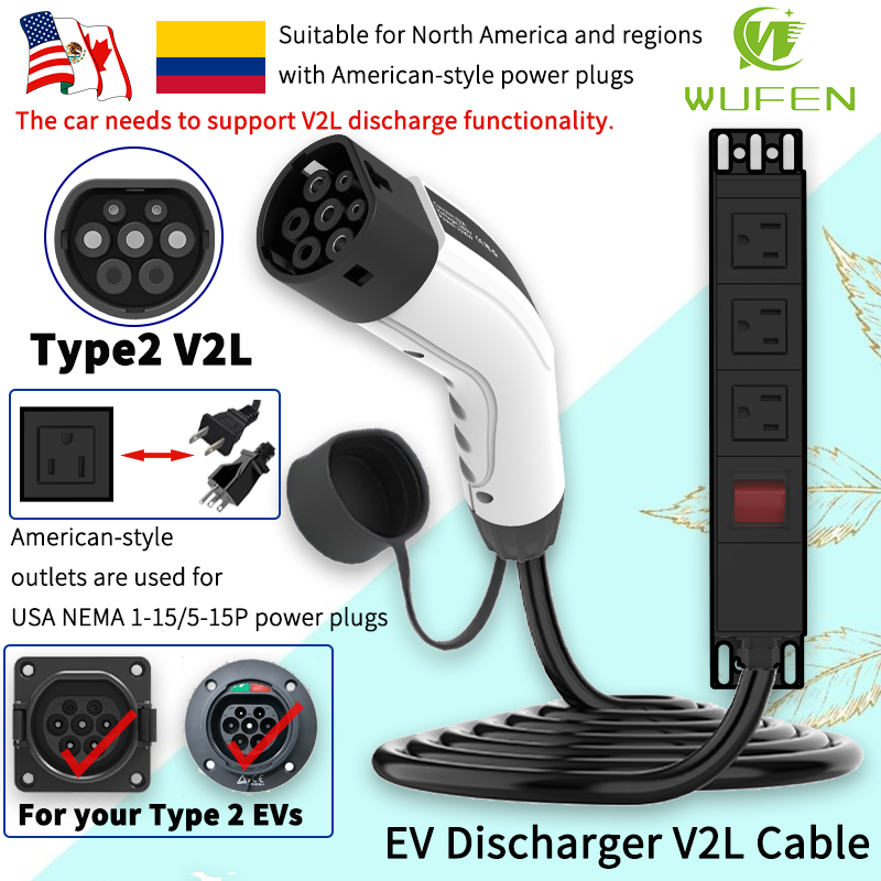 Ac Outdoor Power - WUFEN – câble Portable de Type