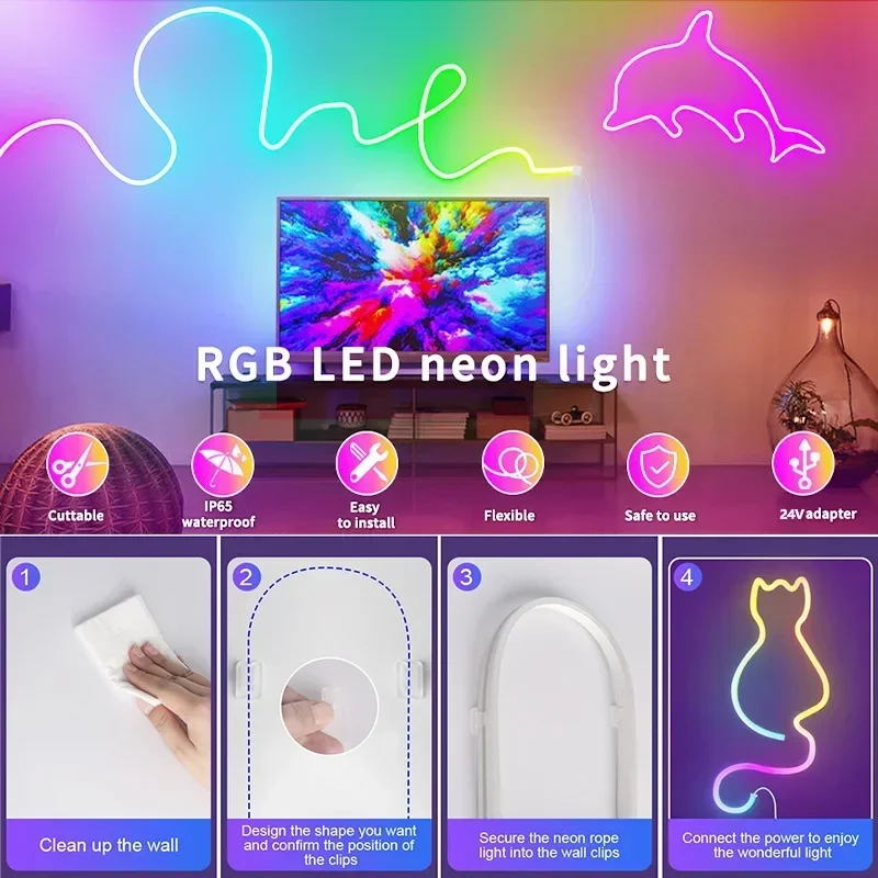 Ruban LED néon adressable 24V  - Outdoor Power Strip Weatherproof avis et prix