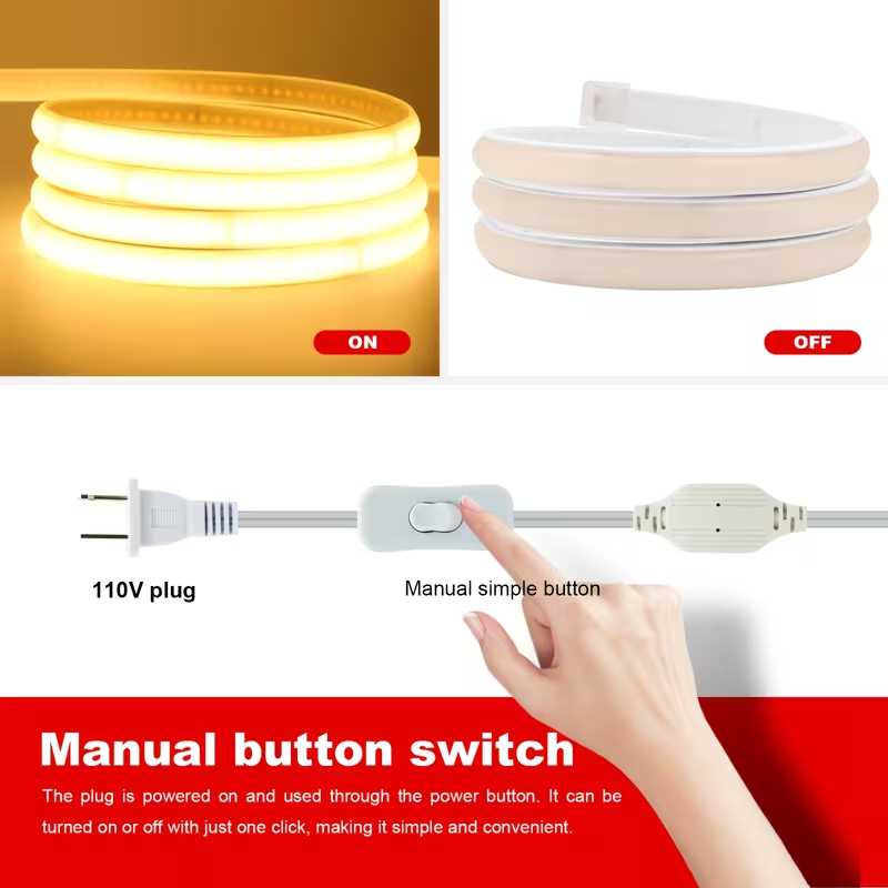 Bande lumineuse LED COB à haut - Outdoor Power Strip Weatherproof avis et prix